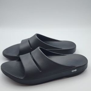 Oofos Ooahh Slide Sandals Mens Size 12 Black Comfort Recovery Womens 14